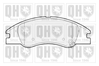 Комплект тормозных колодок (QUINTON HAZELL: BP1514)