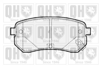 Комплект тормозных колодок (QUINTON HAZELL: BP1516)