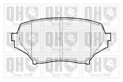 Комплект тормозных колодок (QUINTON HAZELL: BP1522)