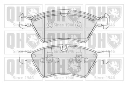 Комплект тормозных колодок (QUINTON HAZELL: BP1524)