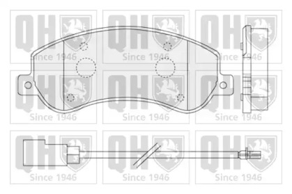 Комплект тормозных колодок (QUINTON HAZELL: BP1528)