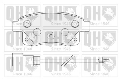 Комплект тормозных колодок (QUINTON HAZELL: BP1530)