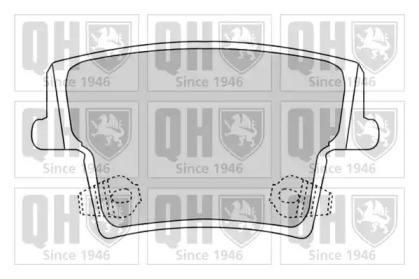 Комплект тормозных колодок (QUINTON HAZELL: BP1534)