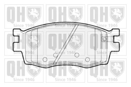 Комплект тормозных колодок (QUINTON HAZELL: BP1537)
