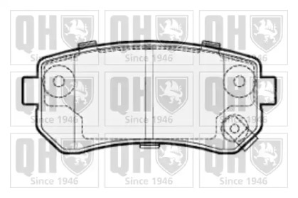 Комплект тормозных колодок (QUINTON HAZELL: BP1538)