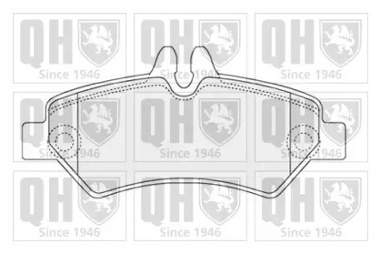 Комплект тормозных колодок (QUINTON HAZELL: BP1556)