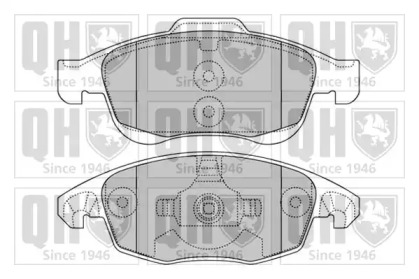 Комплект тормозных колодок (QUINTON HAZELL: BP1561)