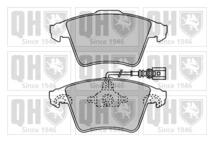 Комплект тормозных колодок (QUINTON HAZELL: BP1568)