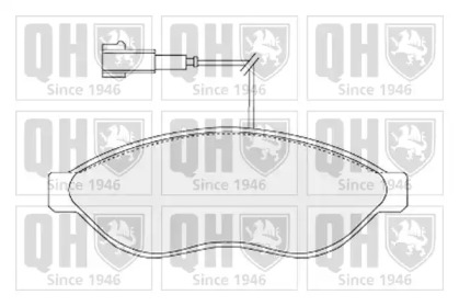 Комплект тормозных колодок (QUINTON HAZELL: BP1573)