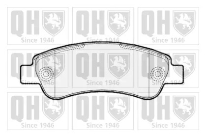 Комплект тормозных колодок (QUINTON HAZELL: BP1574)