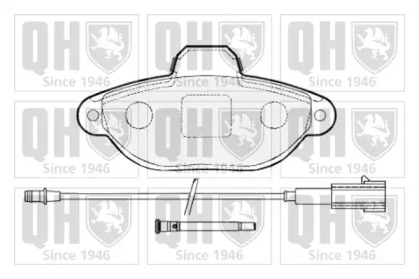 Комплект тормозных колодок (QUINTON HAZELL: BP1576)