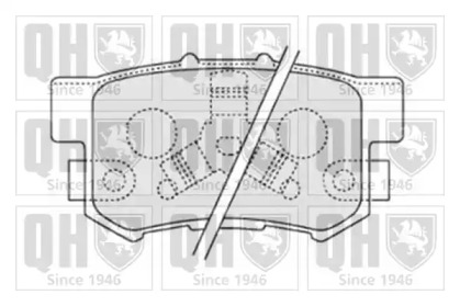 Комплект тормозных колодок (QUINTON HAZELL: BP1590)