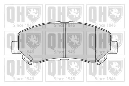 Комплект тормозных колодок (QUINTON HAZELL: BP1596)