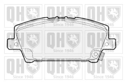 Комплект тормозных колодок (QUINTON HAZELL: BP1598)