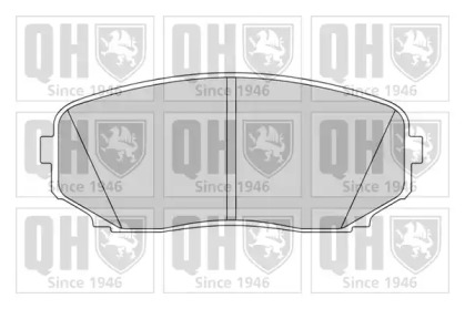 Комплект тормозных колодок (QUINTON HAZELL: BP1626)