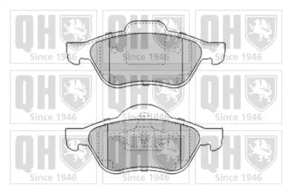 Комплект тормозных колодок (QUINTON HAZELL: BP1643)