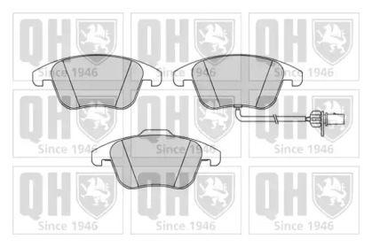 Комплект тормозных колодок (QUINTON HAZELL: BP1647)