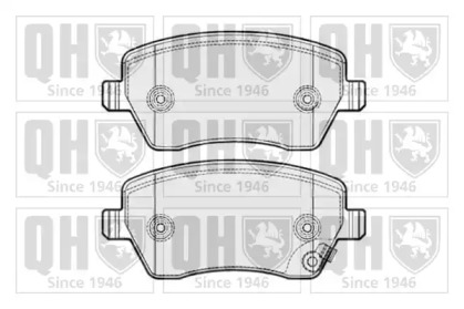 Комплект тормозных колодок (QUINTON HAZELL: BP1667)
