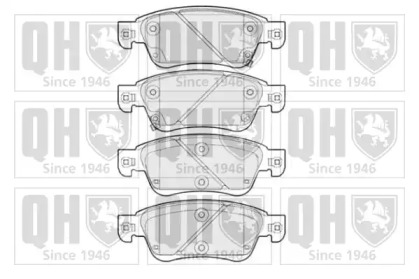 Комплект тормозных колодок (QUINTON HAZELL: BP1708)