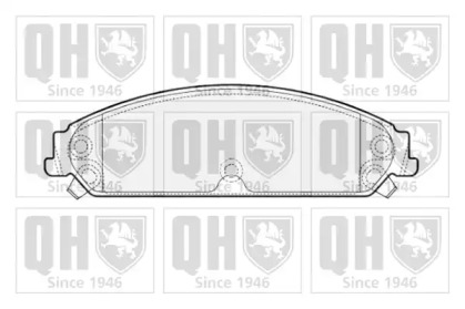 Комплект тормозных колодок (QUINTON HAZELL: BP1717)