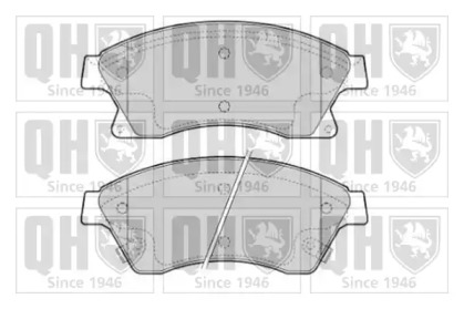 Комплект тормозных колодок (QUINTON HAZELL: BP1762)