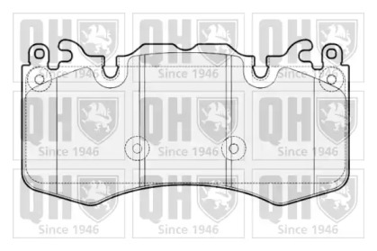 Комплект тормозных колодок (QUINTON HAZELL: BP1798)