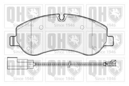 Комплект тормозных колодок (QUINTON HAZELL: BP1837)