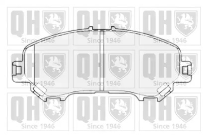 Комплект тормозных колодок (QUINTON HAZELL: BP1854)