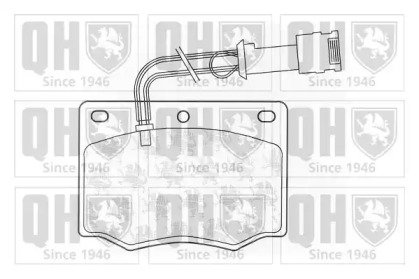 Комплект тормозных колодок (QUINTON HAZELL: BP189)