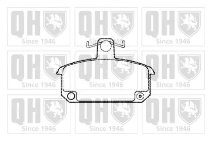 Комплект тормозных колодок (QUINTON HAZELL: BP202)