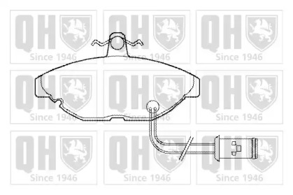 Комплект тормозных колодок (QUINTON HAZELL: BP228)
