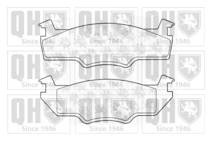 Комплект тормозных колодок (QUINTON HAZELL: BP238)