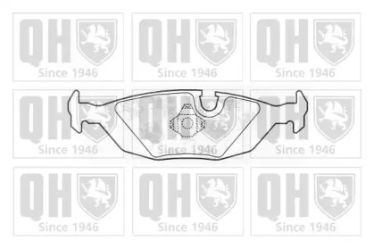 Комплект тормозных колодок (QUINTON HAZELL: BP244)