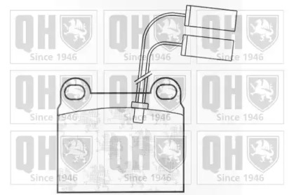 Комплект тормозных колодок (QUINTON HAZELL: BP346)