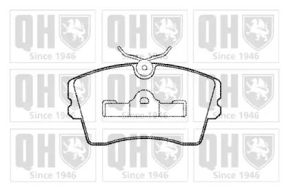 Комплект тормозных колодок (QUINTON HAZELL: BP363)