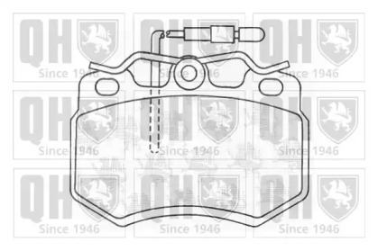 Комплект тормозных колодок (QUINTON HAZELL: BP377)