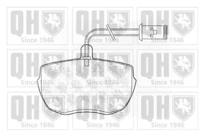 Комплект тормозных колодок (QUINTON HAZELL: BP388)