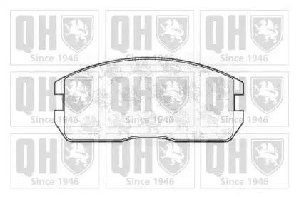 Комплект тормозных колодок (QUINTON HAZELL: BP401)