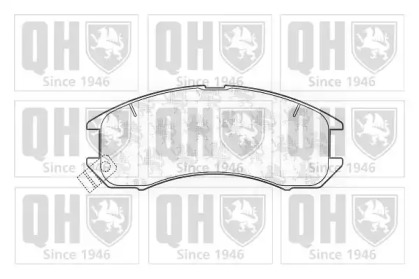 Комплект тормозных колодок (QUINTON HAZELL: BP427)