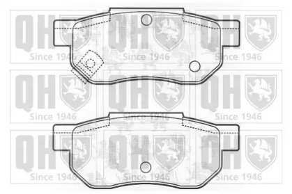 Комплект тормозных колодок (QUINTON HAZELL: BP448)
