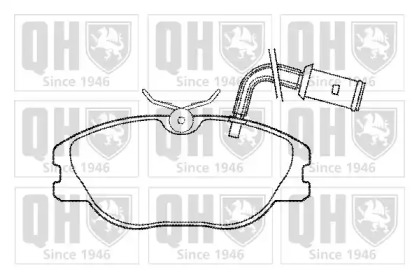 Комплект тормозных колодок (QUINTON HAZELL: BP460)
