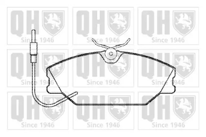 Комплект тормозных колодок (QUINTON HAZELL: BP475)