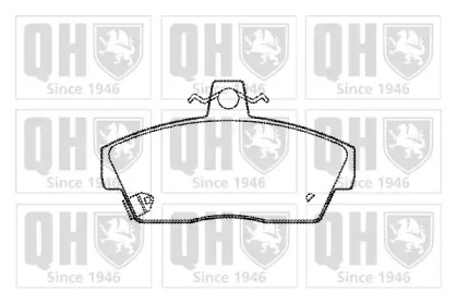 Комплект тормозных колодок (QUINTON HAZELL: BP491)