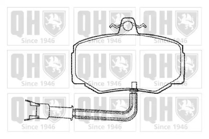 Комплект тормозных колодок (QUINTON HAZELL: BP517)