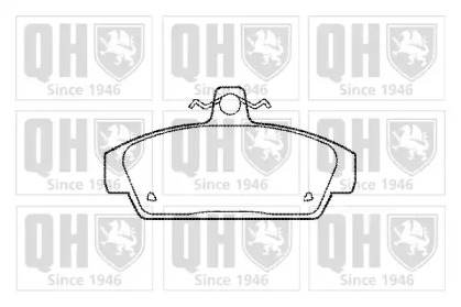 Комплект тормозных колодок (QUINTON HAZELL: BP519)