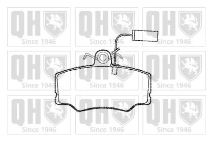 Комплект тормозных колодок (QUINTON HAZELL: BP525)