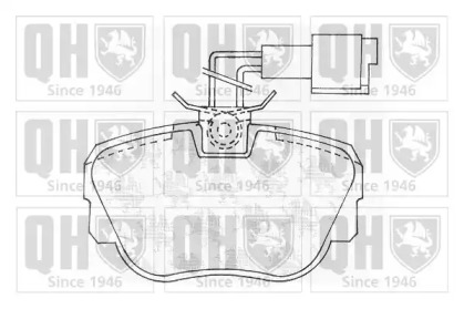 Комплект тормозных колодок (QUINTON HAZELL: BP534)