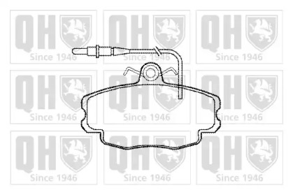Комплект тормозных колодок (QUINTON HAZELL: BP536)