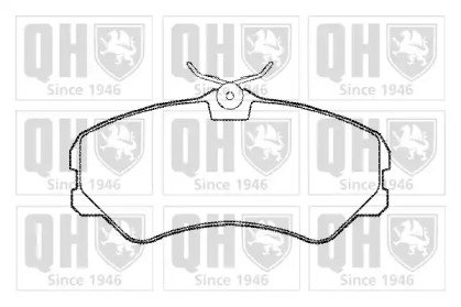 Комплект тормозных колодок (QUINTON HAZELL: BP539)
