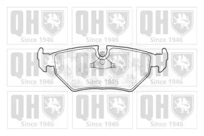 Комплект тормозных колодок (QUINTON HAZELL: BP556)